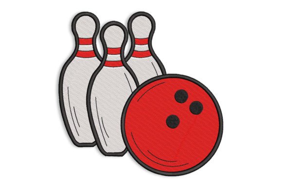 Review: Bowling Ball and Pins Embroidery Design