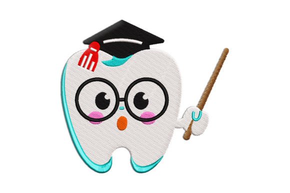 Reviewing Tooth with Graduation Cap for Boutique Apparel